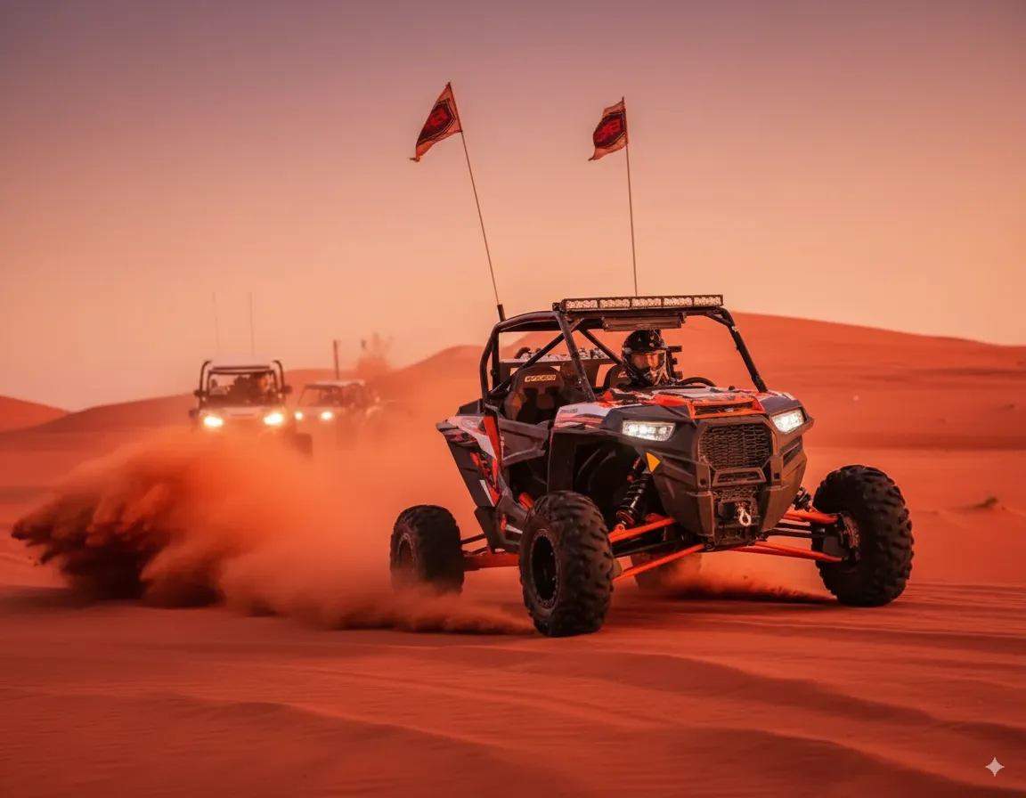 Polaris RZR 1000cc 2-Seat with Quad Biking